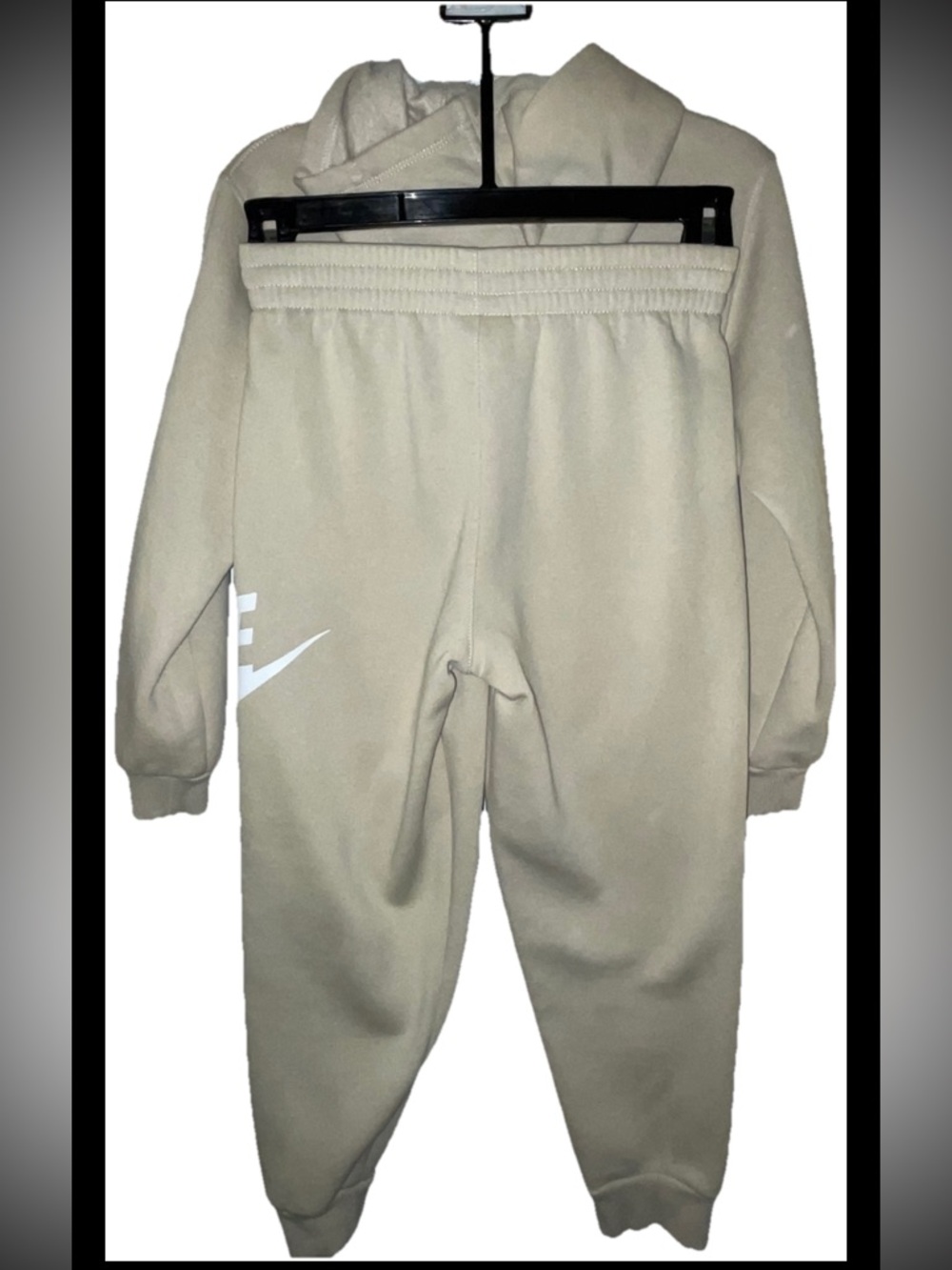 Nike Kids Cream Hoodie Set (Size 7) - Picture 3 of 7